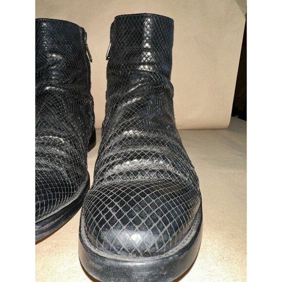 john varvatos Morrison Sharpie Snake Embossed Boots Size 9 Mens main image 13